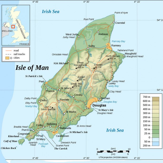 Isle of Man Rescue & Responder Suit - Isle of Man map