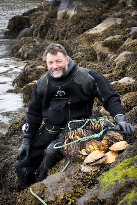 Scallop diving off the north western edge of Scotland... image 0