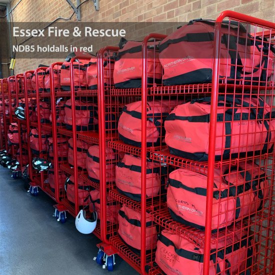160L NDB5 Red Holdalls in use by the Essex Fire & Rescue Team