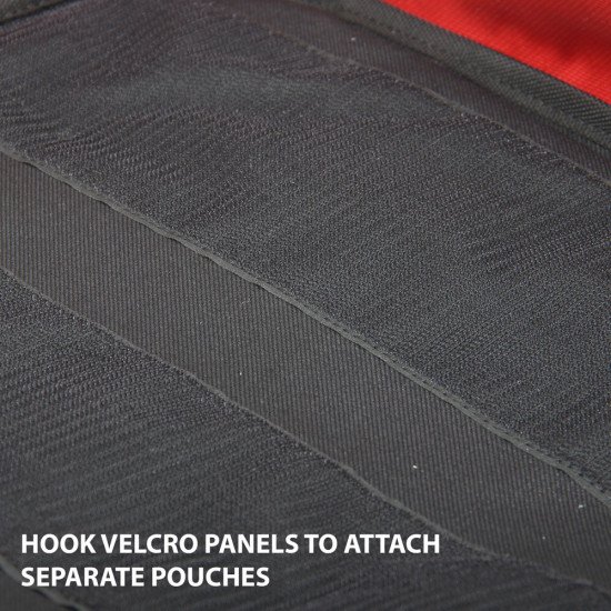 Hook velcro panels to securely attach separate panels