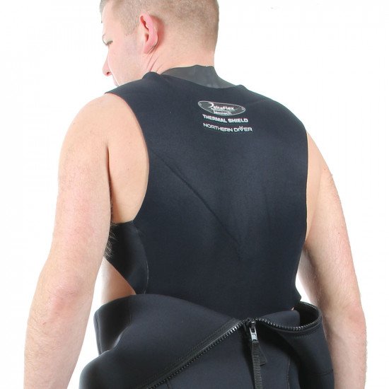  The Delta Flex Semi-Tech long john wetsuit has a built in thermal shield vest to keep the user extra warm and comfortable.
