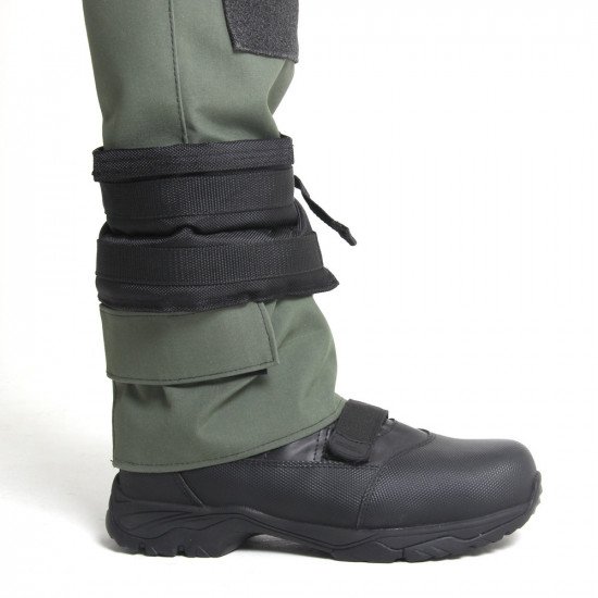 ankle-weights-shown-on-a-drysuit