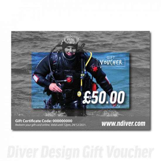 Northern Diver Gift Cards are available in multiple amounts. 