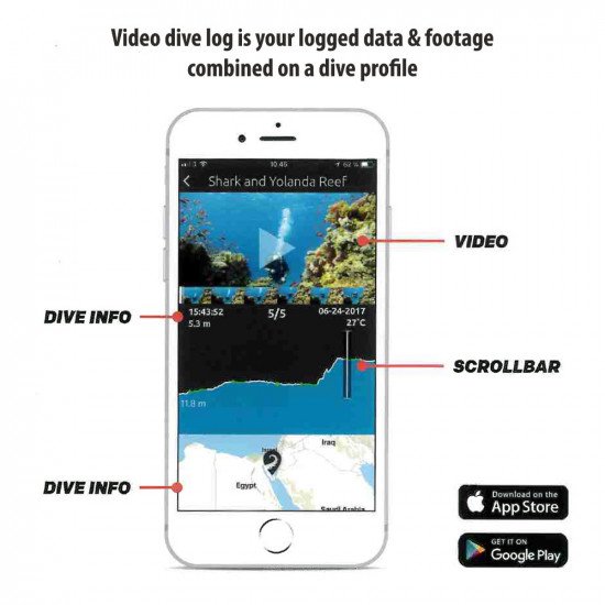 Paralenz Dive App - video dive log