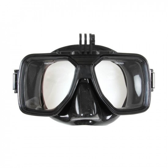 Low profile underwater scuba mask 