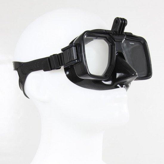 All black subtle designed scuba masks