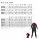 Mens Size Chart For The Storm Wetsuit