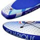 Aquarious iSUP board - White & Blue, close up of the inflation valve & EVA foam grip pad