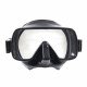 Black scuba dive snorkelling mask