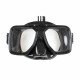 Low profile underwater scuba mask 