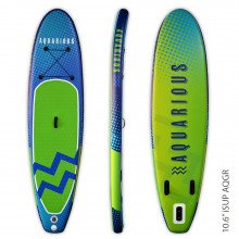 Aquarious iSUP board - Blue & Green waves