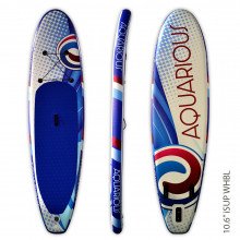 Aquarious iSUP board - White & Blue Swirl
