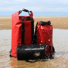 Our Dry Seal dry bags have a secure 100% watertight closure, the dry seal creates a vacuum like seal which is why it won't let water in