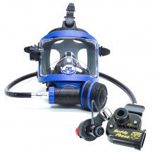 Blue colour OTS Guardian Full Face Mask and BuddyPhone Combo