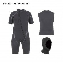 This 3 piece wetsuit system is ideal for almost any watersports scenario and climate