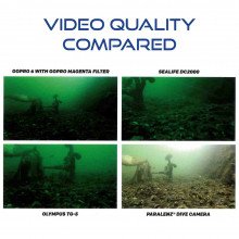 Paralenz Dive Camera+ compared with GoPro 6, Sealife DC2000, Olympus TG-5