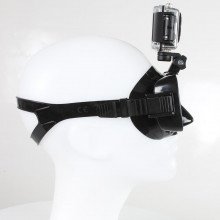 Adjustable up and down motion on the pro-vision dive mask