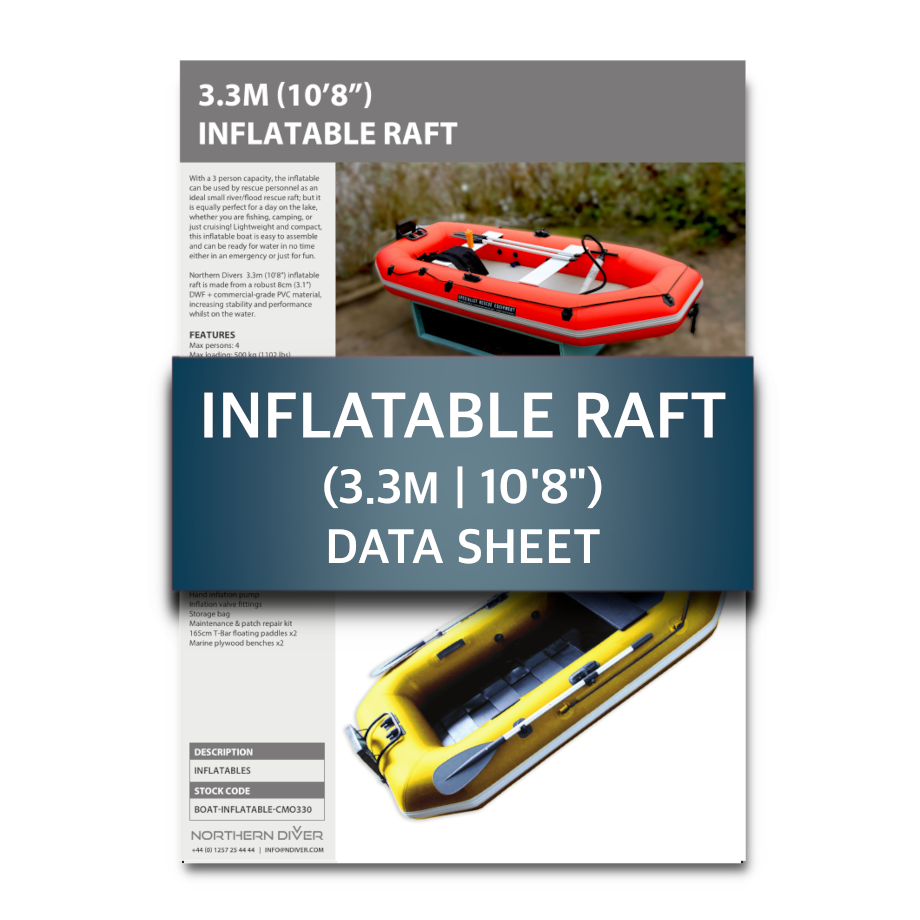 3.3m Inflatable Raft Data Sheet