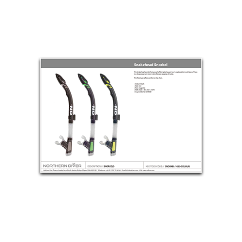 Snakehead Snorkel Datasheet