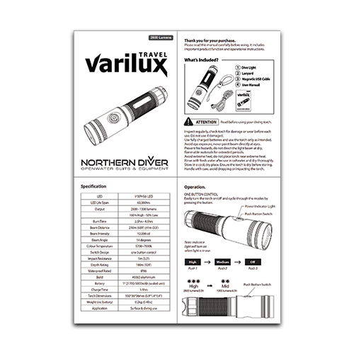 Varilux Travel User Manual 