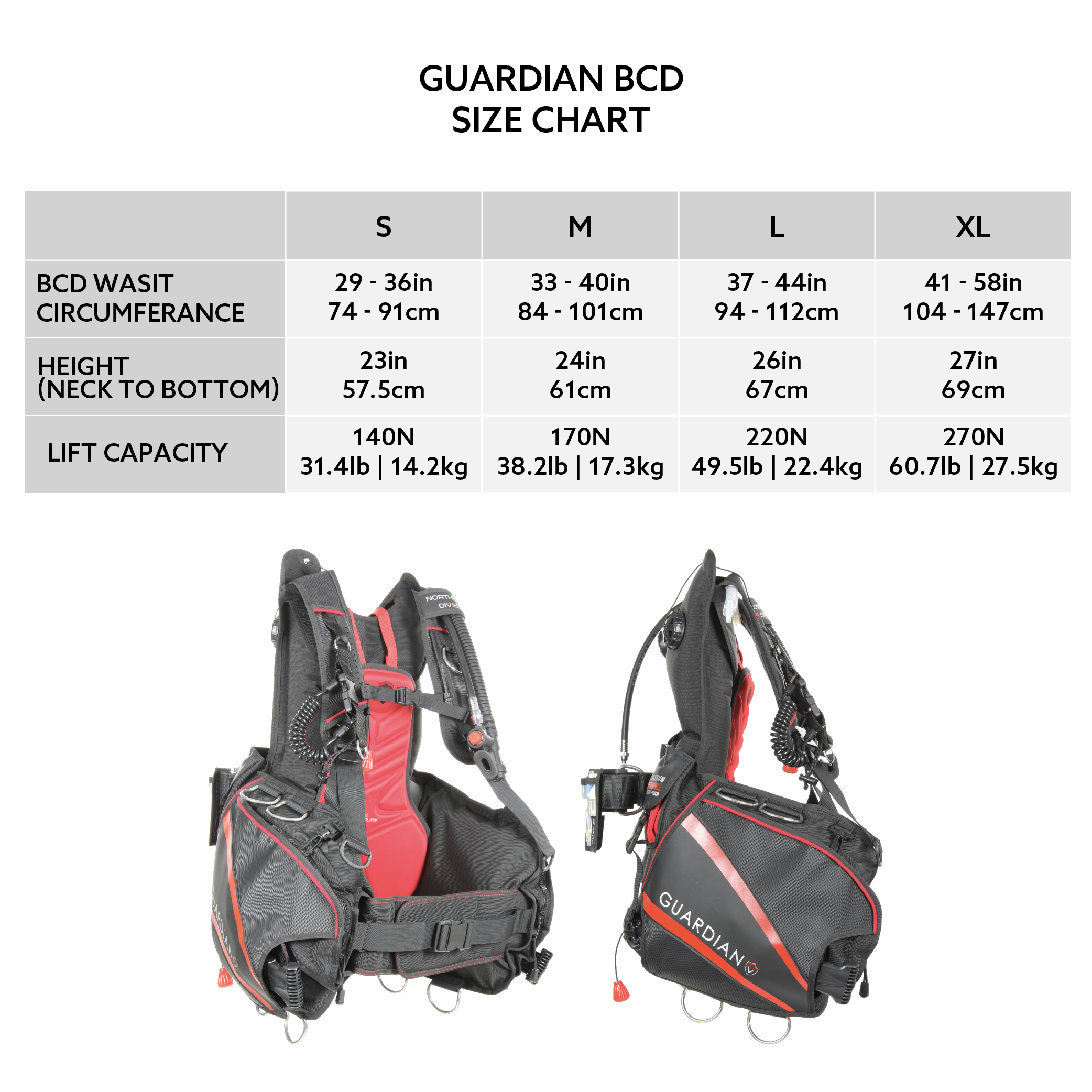 Guardian BCD | Available in sizes S to XL