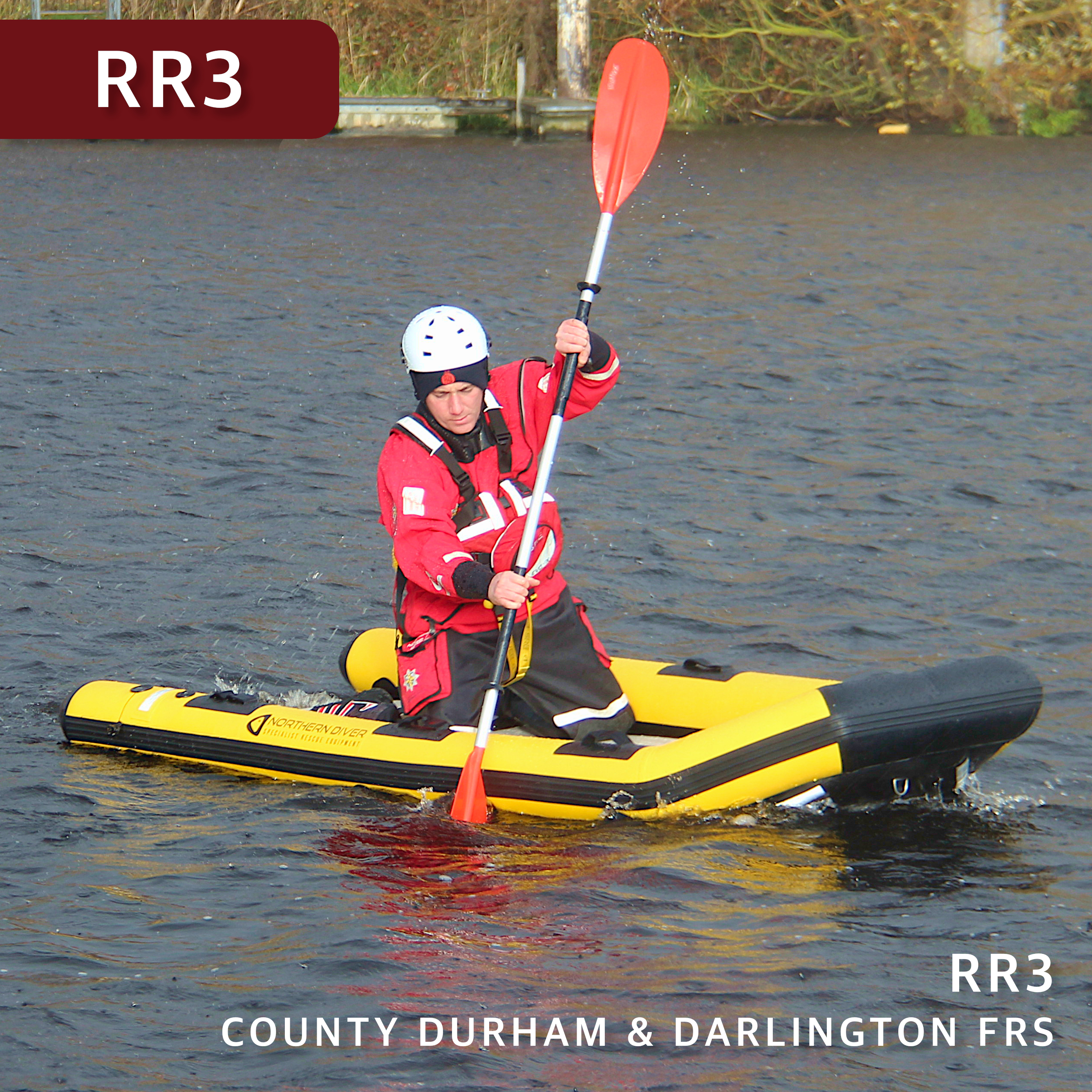 RR3 | County Durham & Darlington SAR pictured with dual paddle