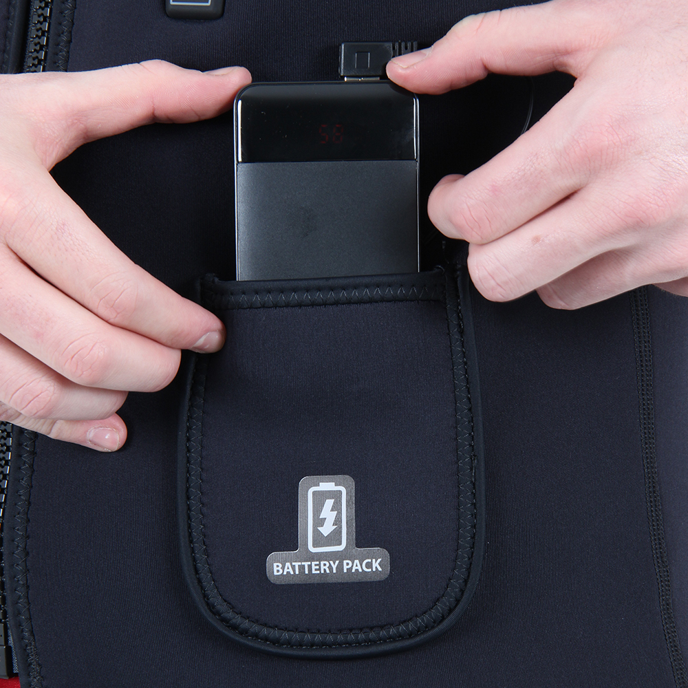 pocket to hold the battery pack