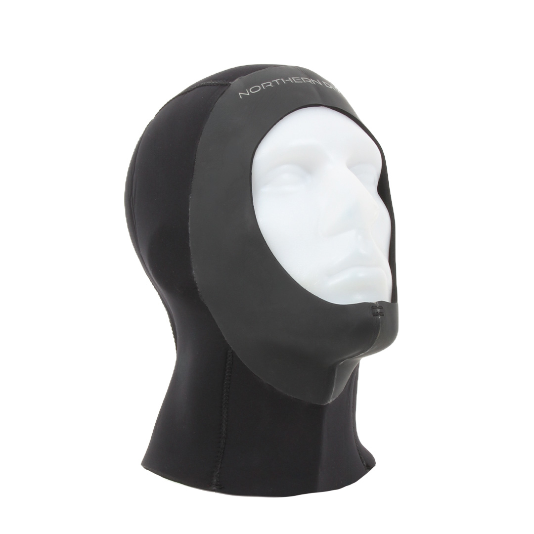 Outlet 5mm Skin/Skin Diving Hood (Black/Yellow)