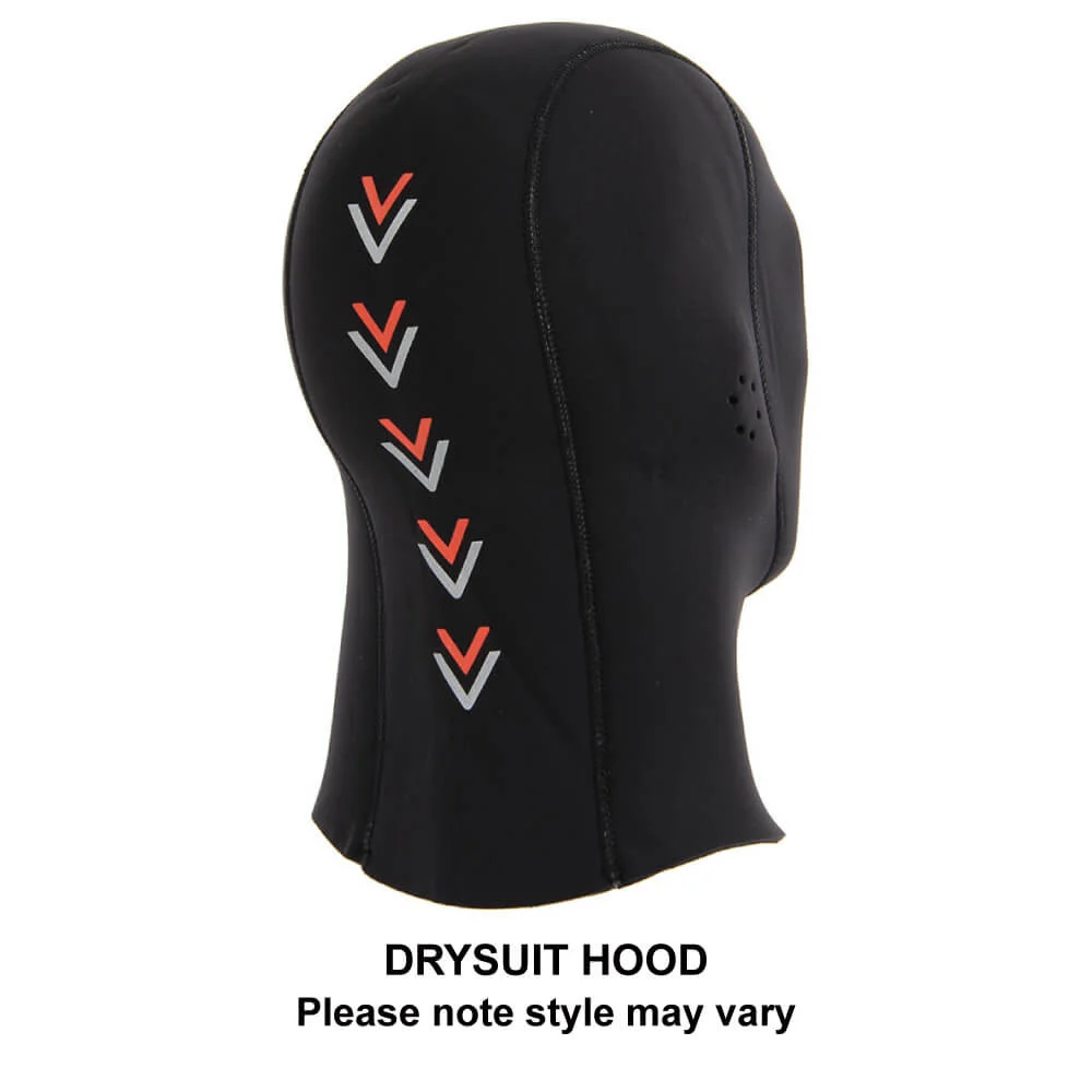 Included Drysuit Hood - style may vary