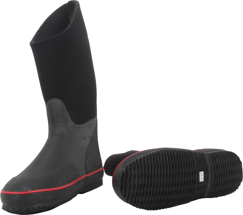 Red trim drysuit boots