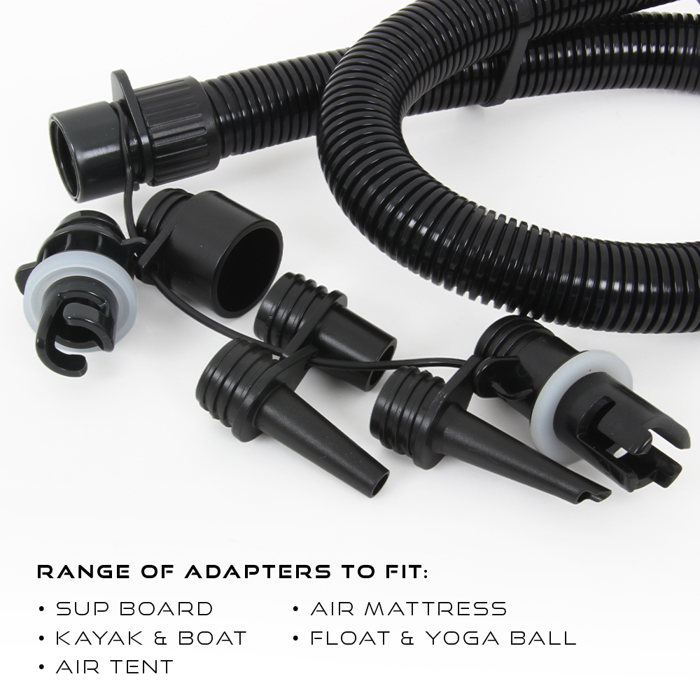 Rechargeable Air Pump |Multiple air nozzle attachments included with the pump