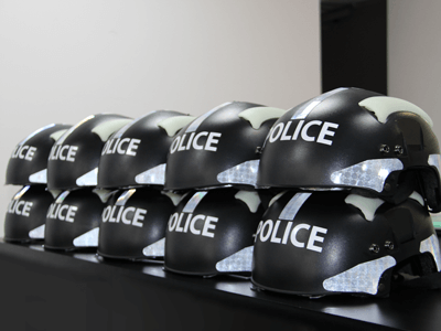 Manta MH/3 Helmet - Police custom branding