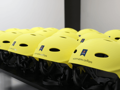 Seahawk Helmet - Det Store Brannløftet custom branding