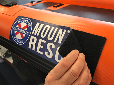 Mountain Rescue Patterdale custom branding