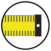 Measuring tape icon